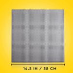 LEGO 11024 Classic Graue Bauplatte, quadratische Grundplatte mit 48x48 Noppen als Basis für Konstruktionen und für weitere LEGO Sets – Bild 3