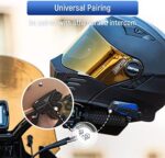 LEXIN B4FM Motorrad Bluetooth Headset, Helm Intercom, Kommunikationssystem für bis zu 10 Motorräder mit 2000m Reichweite, Motorradhelm Gegensprechanlage mit Musikteilen Funktion – Bild 6