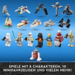 LEGO 75340 Star Wars Adventskalender 2022, 24 Weihnachtsspielzeuge, darunter Minifiguren Gonk Droid, R2-D2, Darth Vader und baubare Fahrzeuge – Bild 4