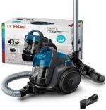Bosch Staubsauger beutellos Clean´n Serie 2 BGC05A220A, Bodenstaubsauger, Bodendüse für Parkett, Teppich, Fliesen, Hygiene-Filter, langes Kabel, leise, leicht, 700 W, blau – Bild 2