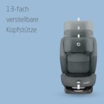 Maxi-Cosi Titan S i-Size – Mitwachsender Kindersitz 15M–12J (76–150cm), ISOFIX, G-CELL, 5 Positionen, 13 Kopfstützenstufen, Tonal Graphite