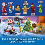 LEGO 60352 City Adventskalender 2022 Weihnachtsspielzeug mit Weihnachtsmann Minifigur und festlicher Spielmatte, frühzeitiges Geschenk zu Weihnachten für Kinder – Bild 4