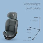 Maxi-Cosi Titan S i-Size – Mitwachsender Kindersitz 15M–12J (76–150cm), ISOFIX, G-CELL, 5 Positionen, 13 Kopfstützenstufen, Tonal Graphite