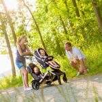 Hauck Geschwister Kinderwagen Duett 2 / Buggy für 2 Kinder / Sitz Oben Umbaubar in Baby Wanne für Neugeborene/ Regen Verdeck inkl. / Belastbar bis 36 kg / Faltbar / 1 Stück (1er Pack), Forest Schwarz – Bild 3