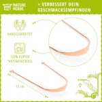 Nature Nerds - Zungenreiniger aus Kupfer (3er Set) - Ayurvedisches Zungenschaber-Set für plastikfreie Mundhygiene