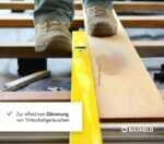 BAUHELD® Terrassenpads 90x90x3mm [30 Stk] – Robuste Gummigranulat-Matte für Fliesen, WPC & Stelzlager [Made in Germany]