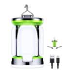 LED Campinglampe, Blukar Camping Laterne, 7 Leuchtmodi 60 LEDs Superhell USB Wiederaufladbare 10+ Std. Akkulaufzeit Camping Leuchte Licht Zeltlampe für Camping, Wandern, Stromausfall, Notfall usw.