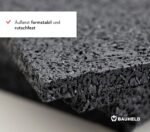 BAUHELD® Terrassenpads 90x90x3mm [30 Stk] – Robuste Gummigranulat-Matte für Fliesen, WPC & Stelzlager [Made in Germany]