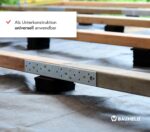BAUHELD® Terrassenpads 90x90x3mm [30 Stk] – Robuste Gummigranulat-Matte für Fliesen, WPC & Stelzlager [Made in Germany]