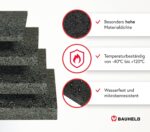 BAUHELD® Terrassenpads 90x90x3mm [30 Stk] – Robuste Gummigranulat-Matte für Fliesen, WPC & Stelzlager [Made in Germany]
