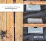 BAUHELD® Terrassenpads 90x90x3mm [30 Stk] – Robuste Gummigranulat-Matte für Fliesen, WPC & Stelzlager [Made in Germany]