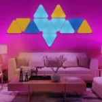 RGBIC-Traumfarbe Smart DIY Dreiecks-LED Wandleuchte - Moderne Innenbeleuchtung, 9er Pack mit WiFi-App und Fernbedienung – Bild 4
