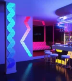 RGBIC-Traumfarbe Smart DIY Dreiecks-LED Wandleuchte - Moderne Innenbeleuchtung, 9er Pack mit WiFi-App und Fernbedienung – Bild 6