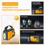 Notfall Radio Solar Camping Light Wetter Radio mit wiederauf ladbarer Taschenlampe – Bild 6