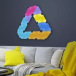 RGBIC-Traumfarbe Smart DIY Dreiecks-LED Wandleuchte - Moderne Innenbeleuchtung, 9er Pack mit WiFi-App und Fernbedienung