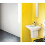 hansgrohe Waschtischarmatur Logis, Badarmatur wassersparend, Chrom – Bild 4
