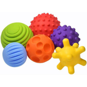 Fancy Baby Sensorik Balls - Babyspielzeug ab 0 3 6 8 Monate, Greifball für Babys, Multi Texturierte Motorikspielzeug, Massagebälle, Pekip Spielzeug, Baby Ball