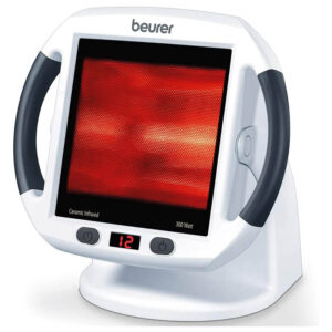 Beurer IL 50 Infrarot-Wärmestrahler, Medizinprodukt zur Behandlung von Erkältungen und Muskelverspannungen, Infrarotlampe mit 300 Watt Leistung 100% UV-Blocker