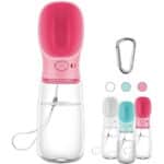 COTOP Tragbare Hund Wasserflasche, Haustier Wasserspender Antibakterielle Lebensmittelqualität Auslaufsicher Hund Katze Reisen Trinken Flasche Schüssel