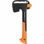 Fiskars Freizeitbeil, Inklusive Klingen und Transportschutz, Antihaftbeschichtet, Hochwertiger Stahl Klinge Glasfaserverstärkter Kunststoff Stiel, SchwarzOrange