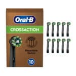 Oral-B CrossAction Aufsteckbürsten für elektrische Zahnbürste, Mundreinigung mit CleanMaximiser Borsten, Zahnbürstenaufsatz für Oral-B Zahnbürsten, briefkastenfähige Verpackung