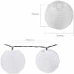 Qedertek Solar Lampion Lichterkette 6 m – 30 LEDs für Aussen & Deko – Bild 6