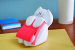 Post-it Dispenser Z-Notes CAT, Dispenser mit 1 Block Super Sticky Z-Notes, 90 Blatt pro Block, 76 mm x 76 mm, Farbe Pink - Für eine unkomplizierte Einhand-Notizausgabe auf deinem Schreibtisch – Bild 5
