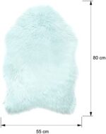 Teppich Wölkchen Lammfell Schaffell Imitat Fellteppich | Wohnzimmer Schlafzimmer Deko | Kunstfell als waschbarer Bettvorleger, Dekofell für Stuhl, Sofa, Bett – Bild 9
