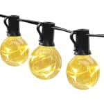 MYCARBON LED Lichterkette aussen, Birnen wasserdicht Lichterkette Outdoor/Indoor Lichterkette Glühbirnen mit stecker Deko für Garten Zimmer Bar Balkon Party [Energieklasse A+++]