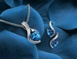 Herz Halskette Damen Silber 925 inkl. Ohrringe im Schmucketui, Das Perfekte Geschenk zu jedem Anlass, Herzkette Damen 925, Silberkette Halsschmuck für Frauen – Bild 2