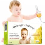 Nasensauger Baby. Das Original. Mit 2 Saugköpfen und Gratis Reinigungsbürste, klinisch getesteter Nasensauger Staubsauger, der sichere und sanfte Baby Nasensauger für jeden Staubsauger