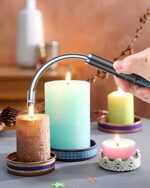 VEHHE Lichtbogen Feuerzeug Elektrisch, USB Aufladbares Elektro LED-Display Stabfeuerzeug Langer Flexibler Hals Geeignet für Küche,Kerzen,Gasherde,Grill – Bild 8
