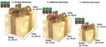 Bambelaa! 3er Led Deko Geschenke Leucht Boxen Timer Weihnachts Dekoration Weihnachtsdeko Beleuchtet Deko Weihnachten – Bild 6