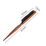 Teasing Hair Brush Boar Bristle Hair Brush Tail Comb Professional Salon Comb for Long, Thick, Curly, Wavy, Dry or Damaged Hair, Reduces Hair Breakage – Bild 2