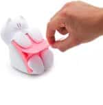 Post-it Dispenser Z-Notes CAT, Dispenser mit 1 Block Super Sticky Z-Notes, 90 Blatt pro Block, 76 mm x 76 mm, Farbe Pink - Für eine unkomplizierte Einhand-Notizausgabe auf deinem Schreibtisch – Bild 3