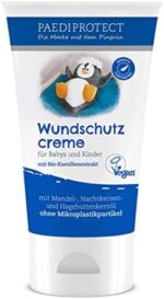 PAEDIPROTECT Wundschutzcreme Baby 50 ml, Wundsalbe ohne Parfüm & Silikone, vegane Babycreme Schutz für empfindliche Babyhaut im Windelbereich, Bio-Kamille Heilsalbe Pflege hilft bei Rötungen – Bild 6