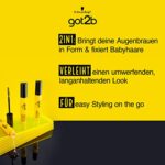 got2b Kleber 4 Brows &-Edges, 2in1 Brow Gel & Haar Mascara, mit praktischer, zweiseitiger Eyebrow Brush zum Stylen und Babyhaare Fixieren, vegane Formel, 16 ml – Bild 3
