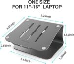 Bestand Aluminiumständer für Laptop und MacBook Desktop für Apple MacBook und alle Laptops – Bild 2