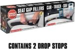 Drop Stop - Patentierter Original-Autositz-Lückenfüller (wie in der Sendung „Shark Tank“), Set mit 2 Stück und rutschfreiem Polster und Licht – Bild 2