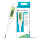 Femometer Digitales Fieberthermometer, Genaue Und Schnelle Ablesungen, Wasserdichte Sonde, Rektal, Oral, Achselthermometer Fieber thermometer für Baby Kinder Erwachsene