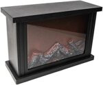 Ideen mit Herz LED-Kamin – Elektrischer Deko-Kamin mit realistischem Flammeneffekt & Timer – Bild 2