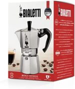 Bialetti, Moka Express, Ikonische Espressomaschine für die Herdplatte, macht echten Italienischen Kaffee, Moka-Kanne, Aluminium, Silber – Bild 5