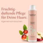 Jean & Len Pflege Shampoo Jojoba und frischer Apfel, sorgt für bessere Kämmbarkeit und entwirrt lästige Knoten, für gesunde und kräftig aussehendes Haar, 300 ml – Bild 5