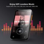 TIMMKOO MP3-Player mit Bluetooth, 4,0" Full Touchscreen MP4 MP3-Player mit Lautsprecher, Tragbarer HiFi-Sound mit Bluetooth, Diktiergerät, E-Book, Unterstützt bis zu 512 GB TF-Karte – Bild 4