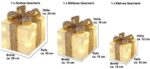 Bambelaa! 3er Led Deko Geschenke Leucht Boxen Timer Weihnachts Dekoration Weihnachtsdeko Beleuchtet Deko Weihnachten – Bild 5
