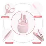 HyAdierTech Babypflege Set mit Baby Nagelschere, für Fingernägel und Fussnägel mit Nagelknipser, Nagelschere, Nagelfeile und Pinzette für Kinder und Neugeborene in süsser Eule Geschenk-Verpackung – Bild 3