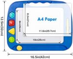 SGILE Grosse Magnetische Maltafel Zaubertafel, Zeichentafel Zaubermaltafel Malbrett mit 4 Form Stempel für Kinder ab 3 Jahre Geschenk – Bild 2
