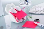 Post-it Dispenser Z-Notes CAT, Dispenser mit 1 Block Super Sticky Z-Notes, 90 Blatt pro Block, 76 mm x 76 mm, Farbe Pink - Für eine unkomplizierte Einhand-Notizausgabe auf deinem Schreibtisch – Bild 4