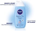 NIVEA BABY Kopf bis Fuss Shampoo & Bad (500 ml), mildes Babyshampoo & Duschgel mit beruhigender Kamille, sanftes Duschbad für Haut und Haare mit Augenschutz – Bild 3