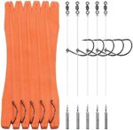 THKFISH Angeln Rigs Drop Shot Rig Vorfachtakelung Vorfächer Vorfachschnur Angelhaken Vorgefertigt Dropshot Rigs mit Gewichte Dropshot Montage